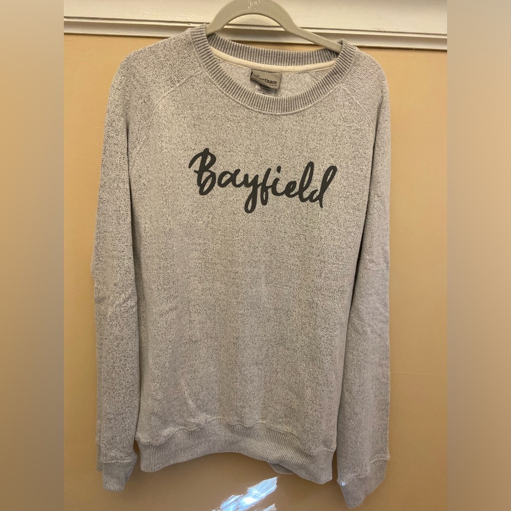 Bayfield Light Gray Women's Crew Neck Sweater